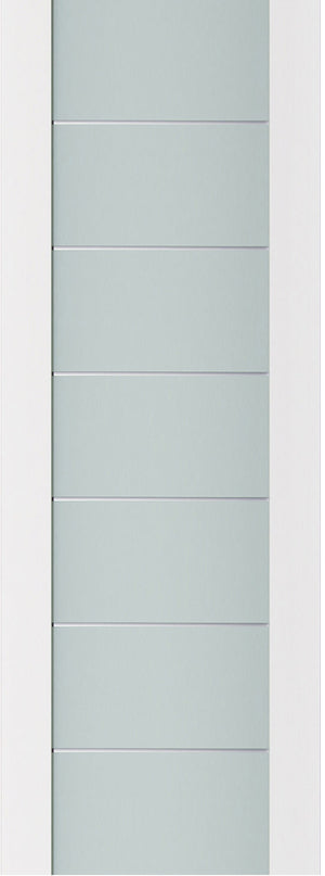 Nova Triplex 009 Soft White Laminated Modern Door Slab - Doors and Beyond