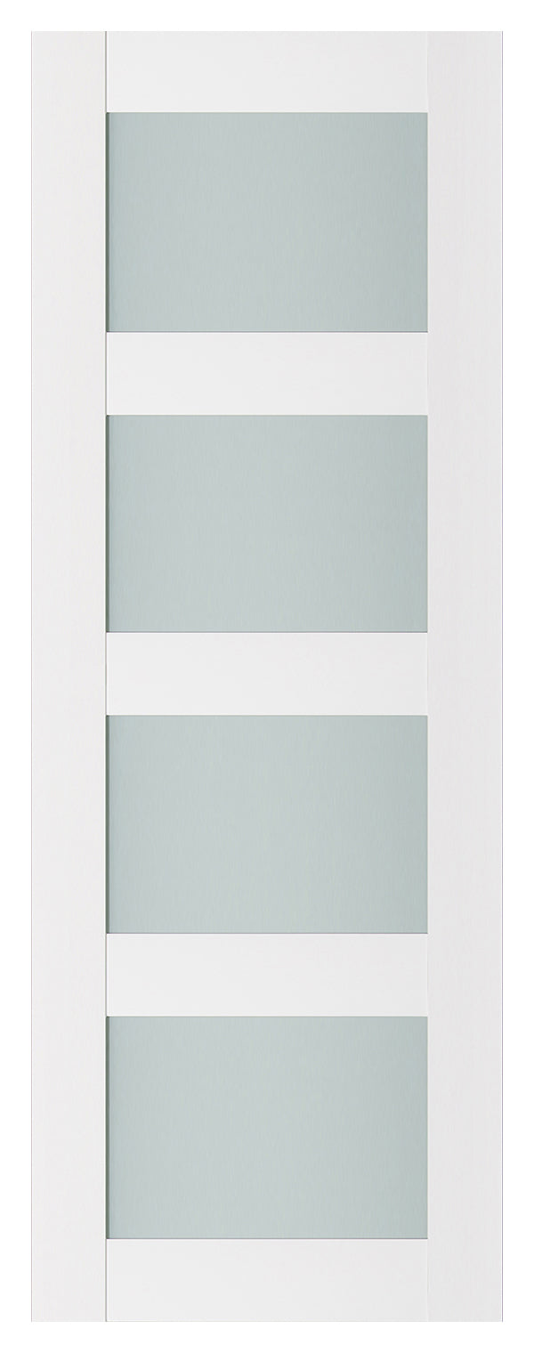 Nova Triplex 021 Soft White Laminated Modern Door Slab - Doors and Beyond