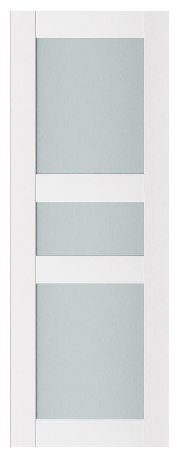 Nova Triplex 029 Soft White Laminated Modern Door Slab - Doors and Beyond