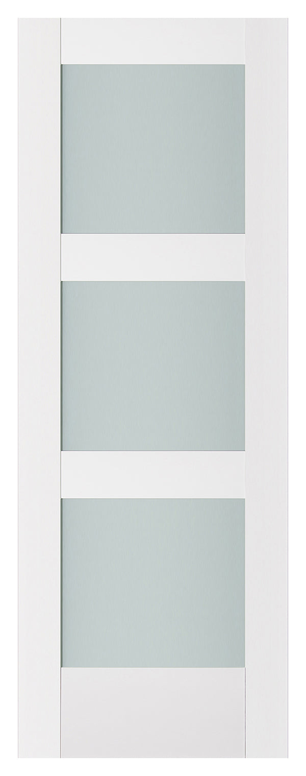 Nova Triplex 058 Soft White Laminated Modern Door Slab - Doors and Beyond