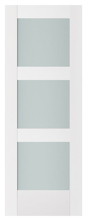 Nova Triplex 058 Soft White Laminated Modern Door Slab - Doors and Beyond