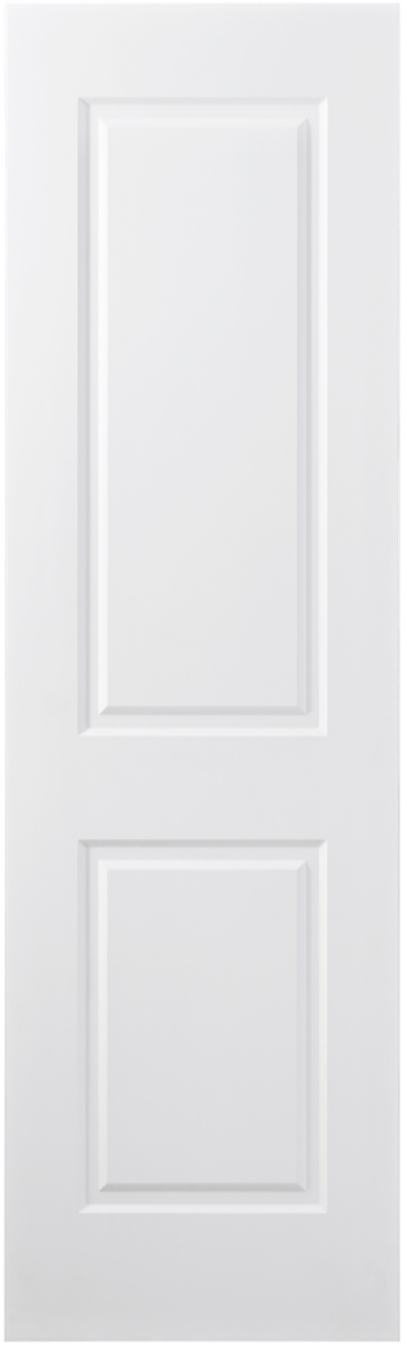 Nova 2 Panel Soft White Laminated Modern Door Slab - Doors and Beyond