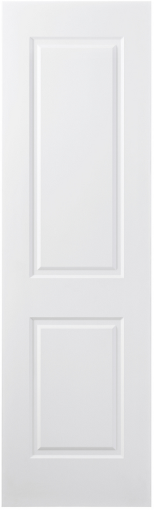 Nova 2 Panel Soft White Laminated Modern Door Slab - Doors and Beyond
