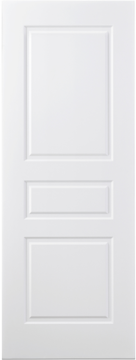 Nova 3 PANEL Soft White Laminated Modern Door Slab - Doors and Beyond