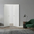 Braga Flush Bianco Matrix CPL Frameless Modern Double Door - Doors and Beyond