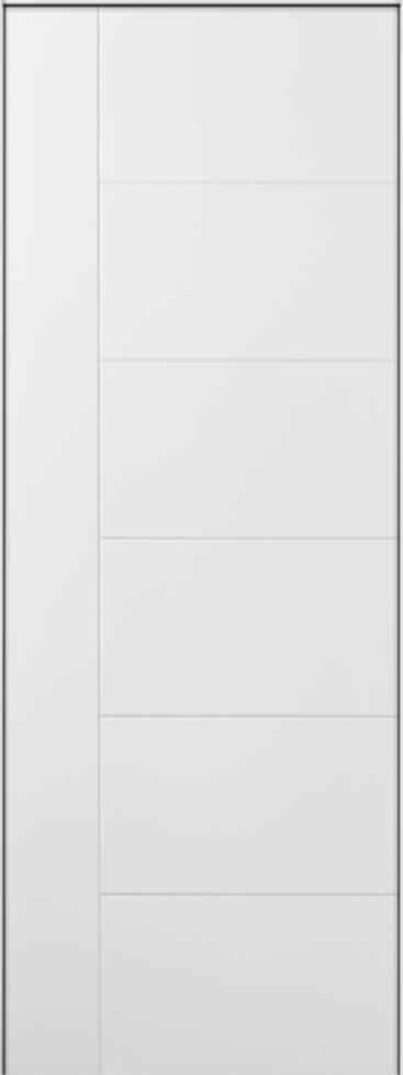 Nova Groove Soft White Laminated Modern Door Slab - Doors and Beyond
