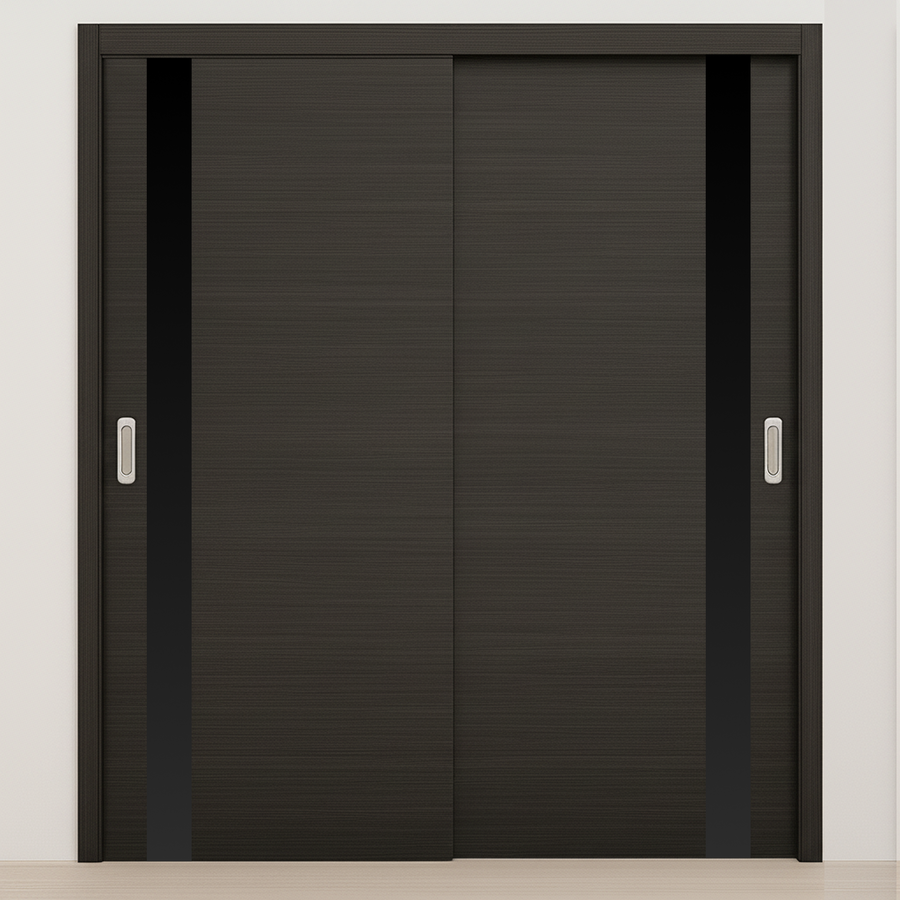 Braga 1G Blu Matrix CPL  Modern Bypass Door - Doors and Beyond