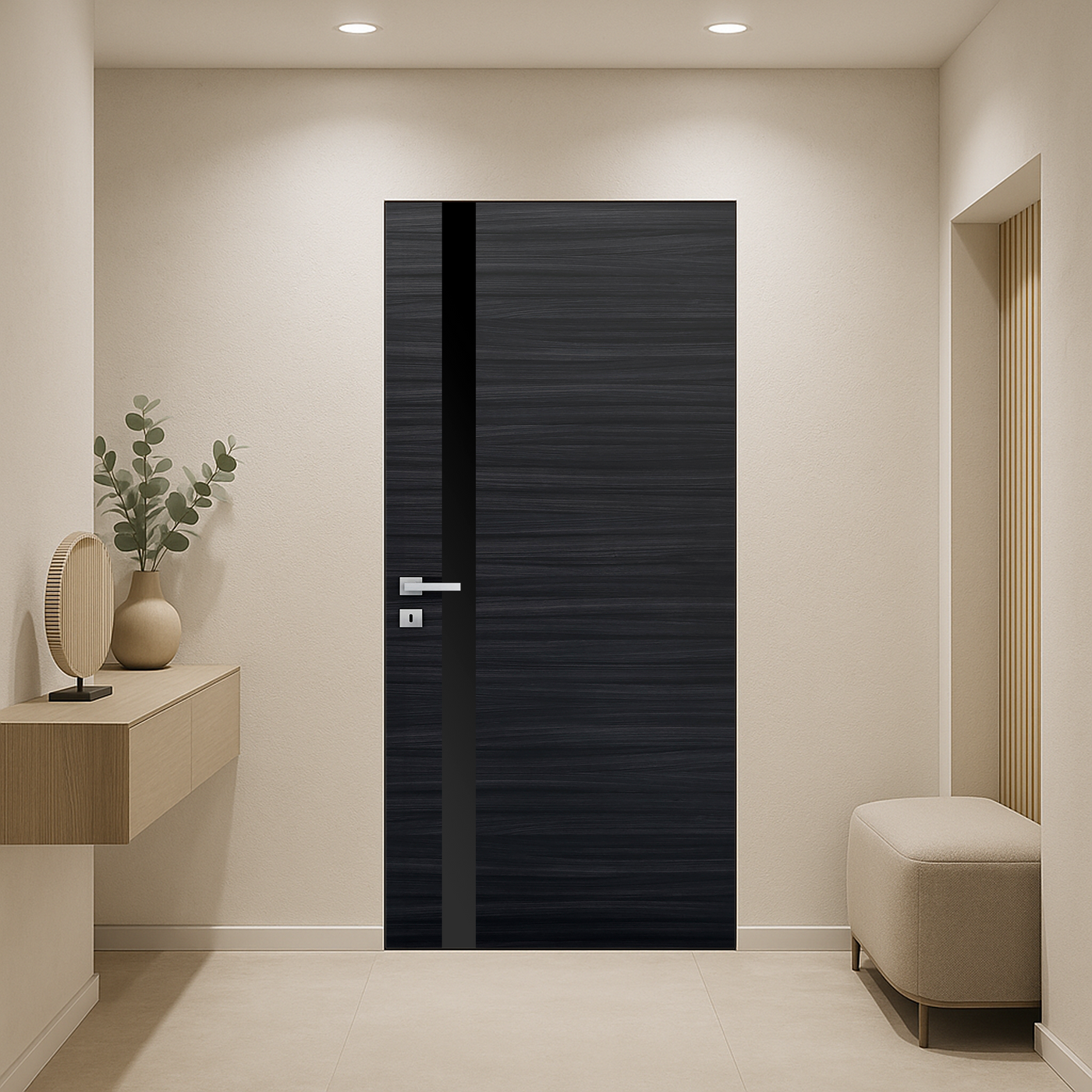 High-security custom steel entry door with decorative accents in Martin County, FL