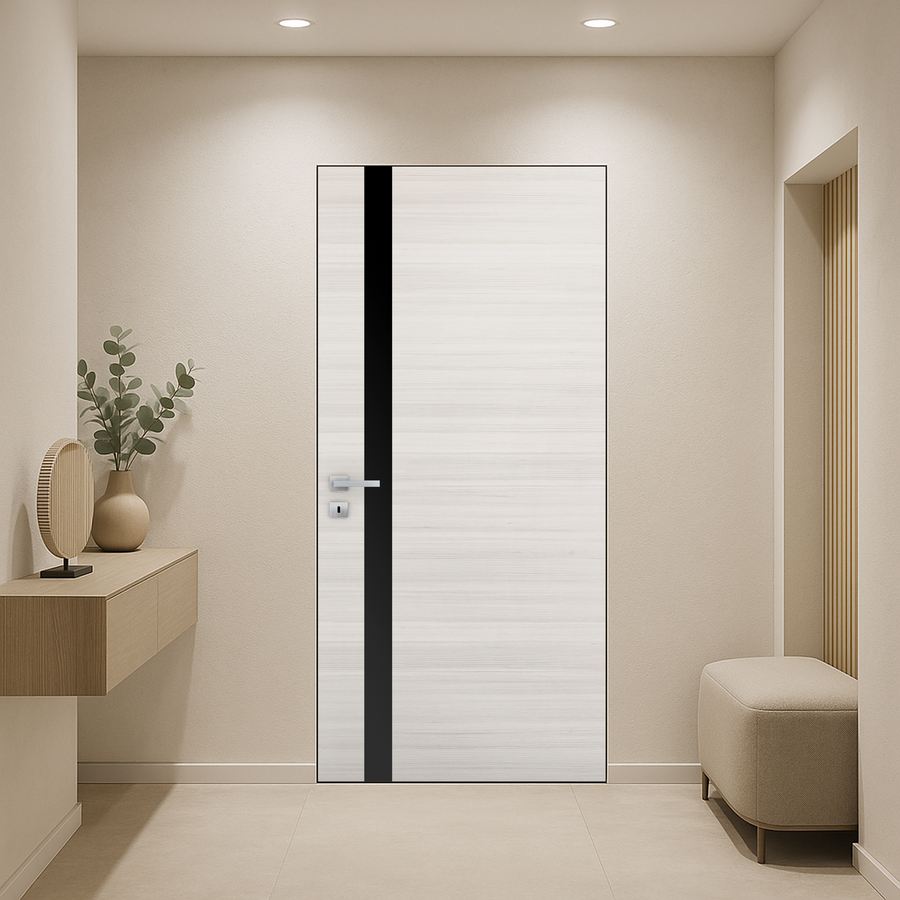 Braga 1G Crema Matrix CPL Frameless Modern Door - Doors and Beyond