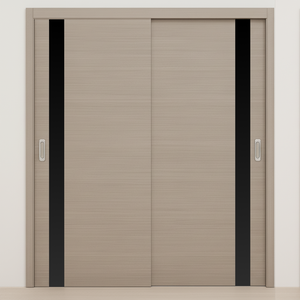 Braga 1G Palissandro Matrix CPL  Modern Bypass Door - Doors and Beyond