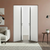 Braga 1G Bianco Matrix CPL Frameless Modern Double Door - Doors and Beyond