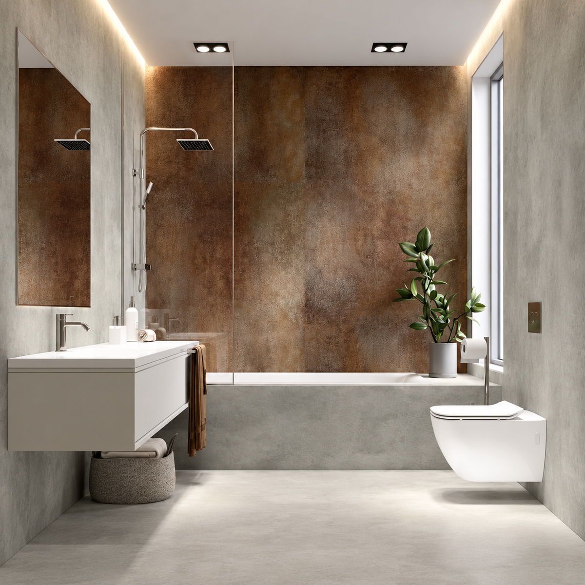 VILO Wall SPC Rustica embossed matt 47 1/4" x 104 5/16" - Doors and Beyond
