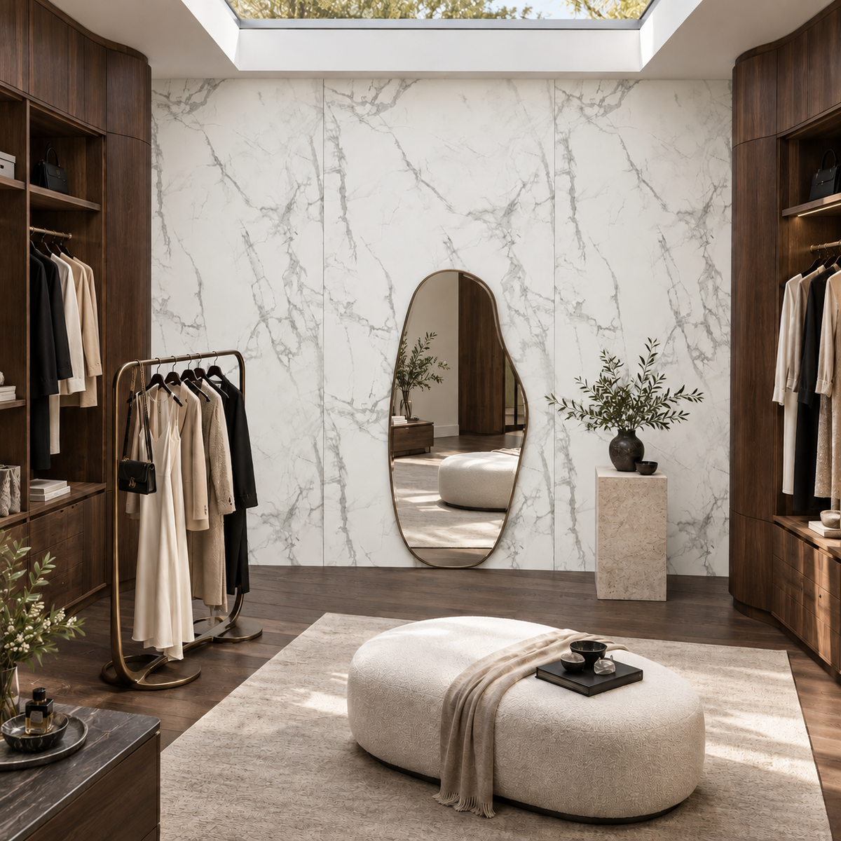 VILO Wall SPC Calacatta snow full matt 47 1/4" x 104 5/16" - Doors and Beyond