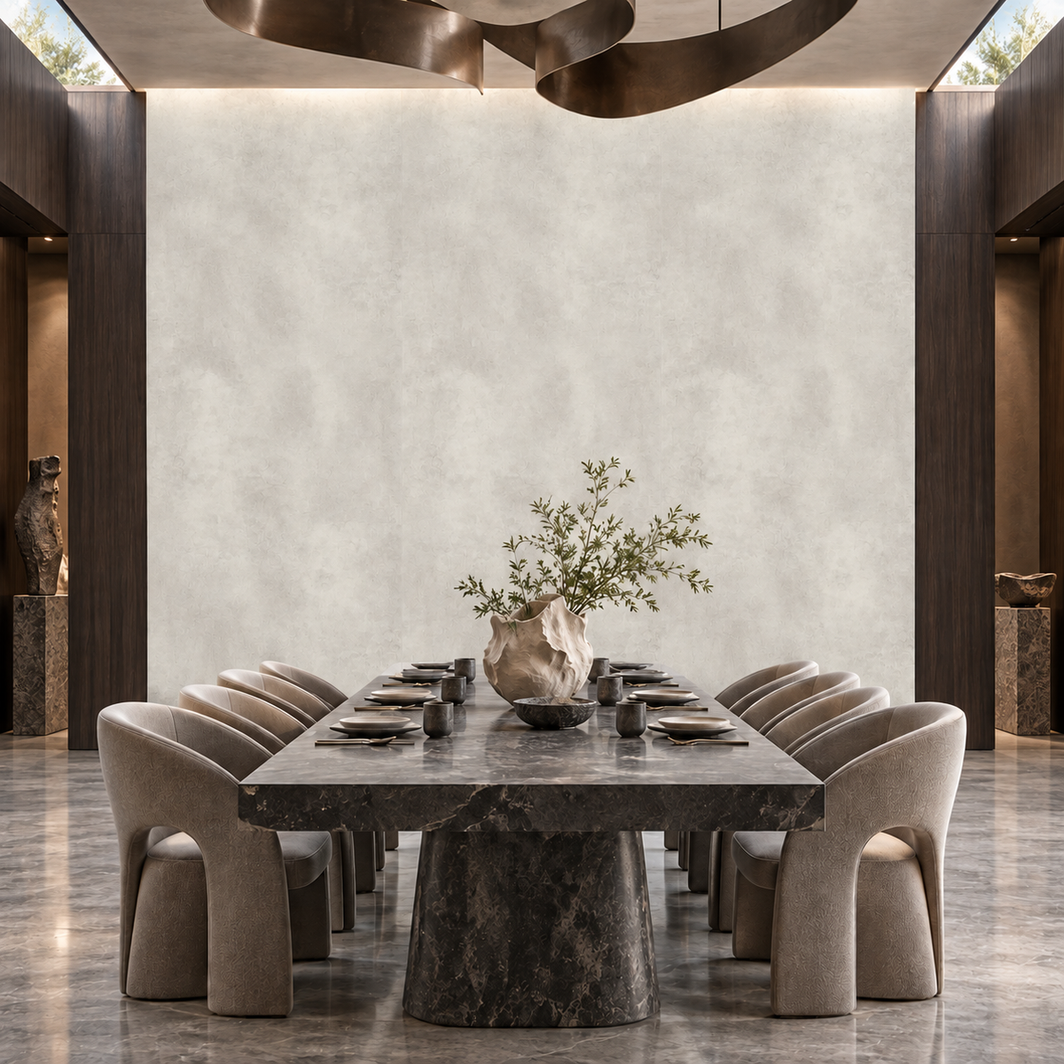 VILO Wall SPC Concrete mote embossed matt 47 1/4" x 104 5/16" - Doors and Beyond