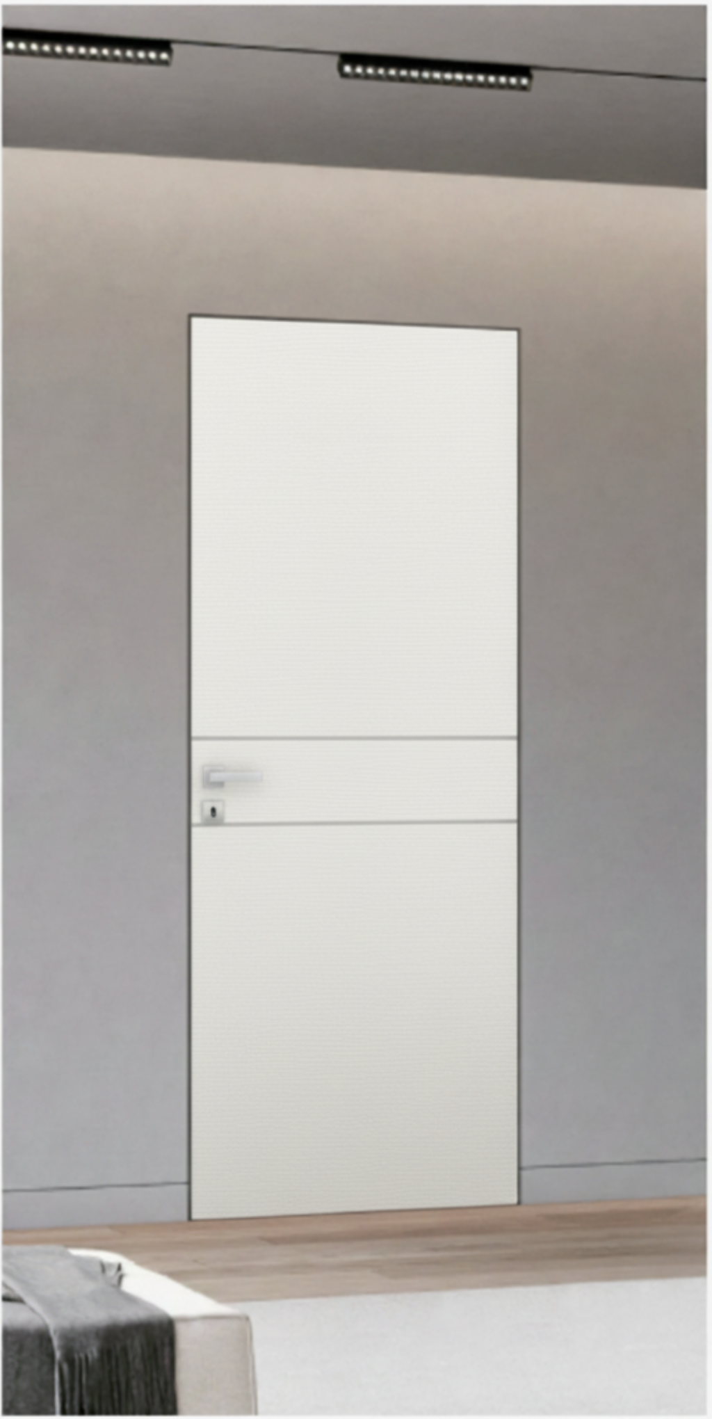 Nova 2HC Braga Bianco Matrix CPL Frameless Modern Door