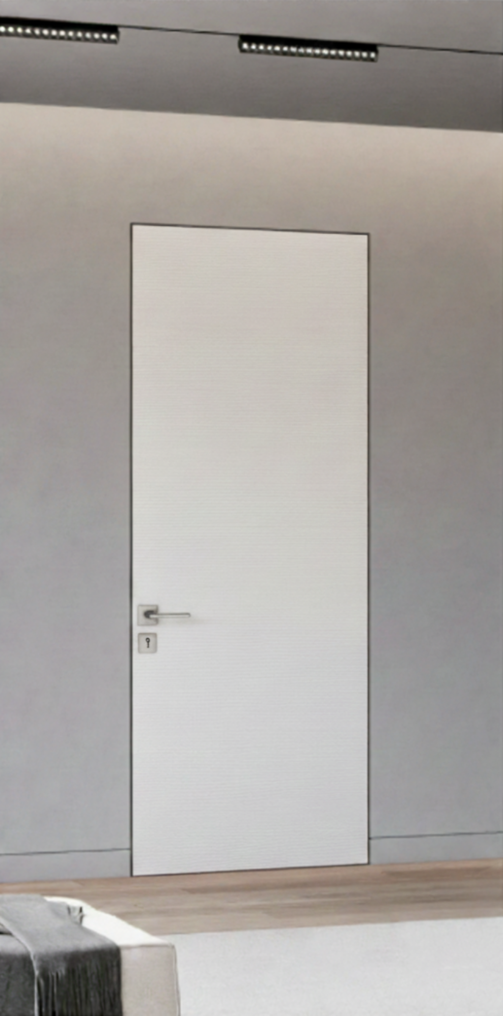 Nova Flush Braga Bianco Matrix CPL Frameless Modern Door