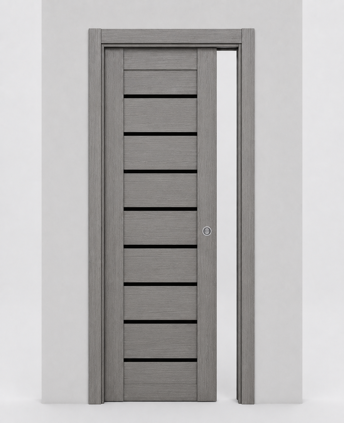 Nova Domino 01 Wenge Modern Laminated Modern Pocket Door