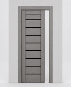 Nova Domino 01 Wenge Modern Laminated Modern Pocket Door