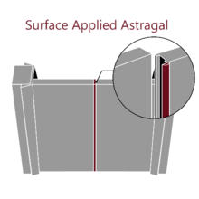 Surface Mounted Astragal 96" - Doors and Beyond