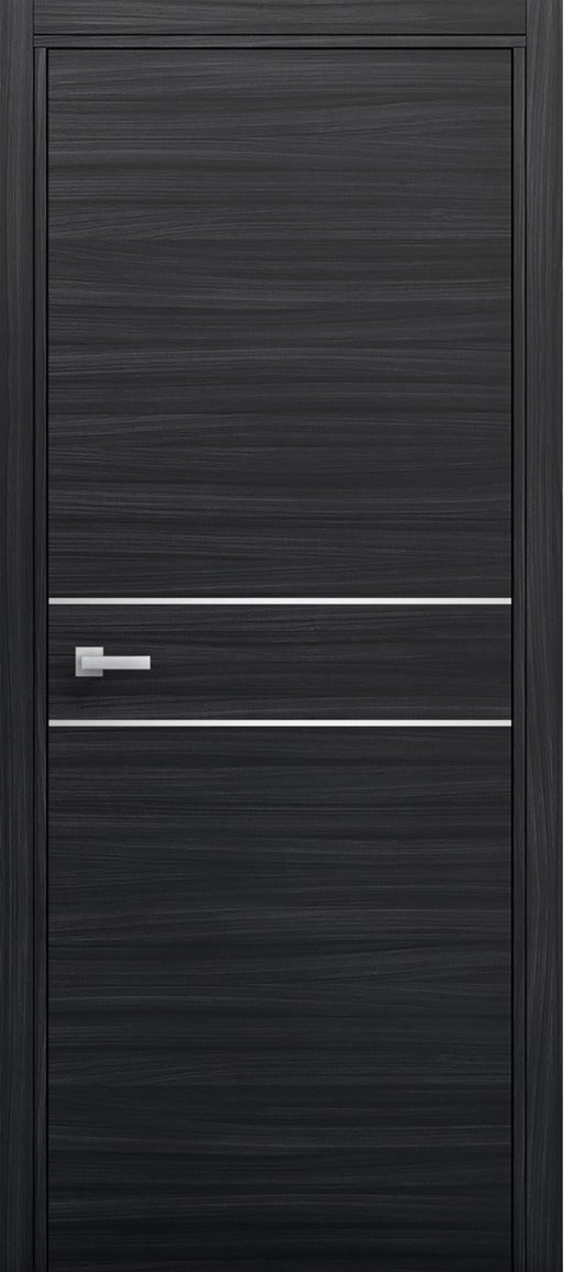 Nova 2HC Braga Blu  Matrix CPL Modern Single Pre-hung Door - Doors and Beyond
