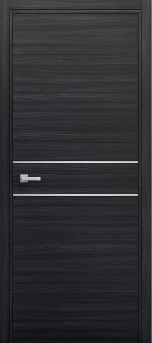 Nova 2HC Braga Blu  Matrix CPL Modern Single Pre-hung Door - Doors and Beyond