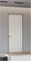 Nova 1VR Braga Bianco Matrix CPL Frameless Modern Door