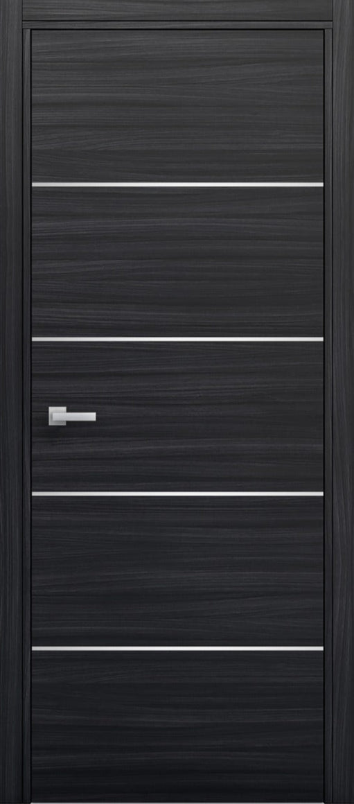 Nova 4H Braga Blu  Matrix CPL Modern Single  Pre-hung Door - Doors and Beyond