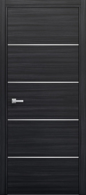 Nova 4H Braga Blu  Matrix CPL Modern Single  Pre-hung Door - Doors and Beyond
