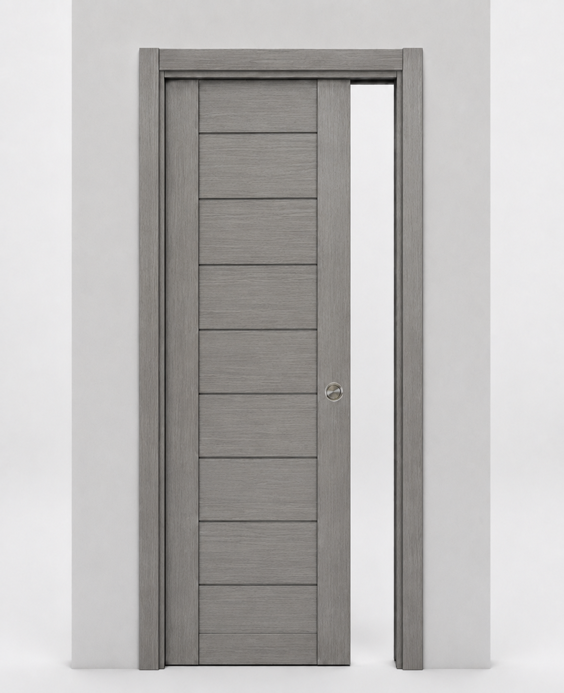 Nova Domino 02 Wenge Modern Laminated Modern Pocket Door