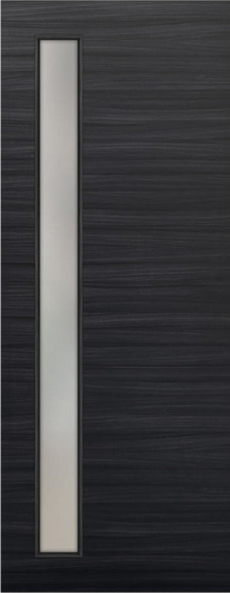 Nova 1-Lite V Braga  Blu Matrix CPL  Modern Door Slab - Doors and Beyond