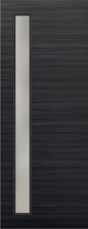Nova 1-Lite V Braga  Blu Matrix CPL  Modern Door Slab - Doors and Beyond