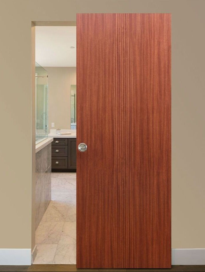Nova M34 Sapele Laminated Modern Magic Door - Doors and Beyond