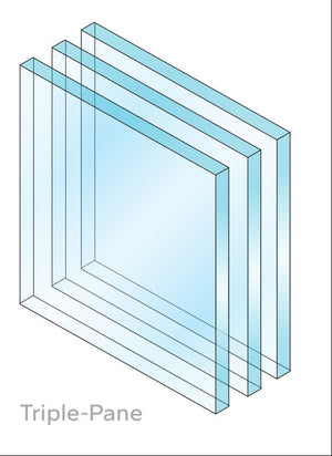 ProVia Endure 2-Lite Patio Door 96x80 Black/White Triple Pane Low-E W Argon Gas - Doors and Beyond