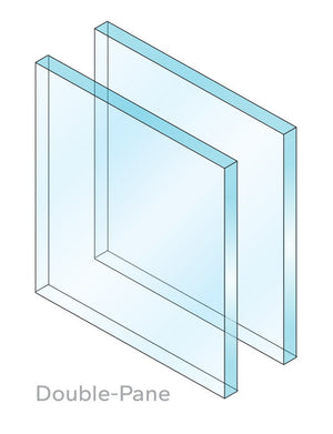 ProVia Endure 2-Lite Patio Door 74x82 Black/White Double Pane Low-E W Argon Gas - Doors and Beyond