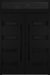 Nova Inox S4 Modern Exterior Double Door 72x80 with Transom - Unit 74x95 1/2 Black Stainless Steel - Black