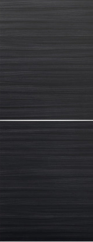 Nova 1H Braga Blu Matrix CPL  Modern Door Slab - Doors and Beyond
