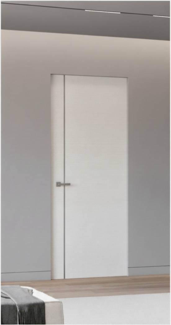Nova 1V Braga Bianco Matrix CPL Frameless Modern Door