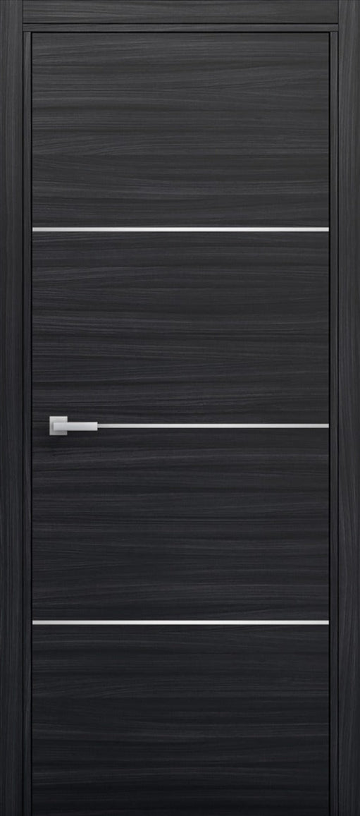 Nova 3H Braga Blu  Matrix CPL Modern Single  Pre-hung Door - Doors and Beyond