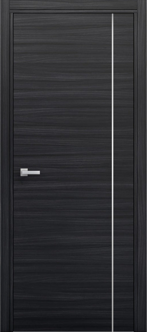Nova 1VR Braga Blu  Matrix CPL Modern Single Pre-hung Door - Doors and Beyond