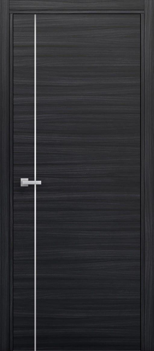 Nova 1V Braga Blu  Matrix CPL Modern Single Pre-hung Door - Doors and Beyond