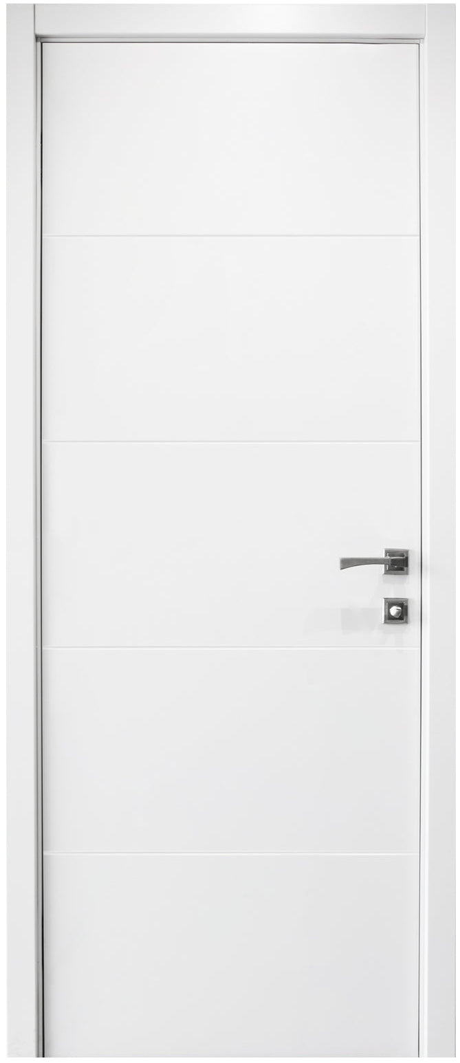 Nova Graffiti Soft White Laminated Modern Door Slab