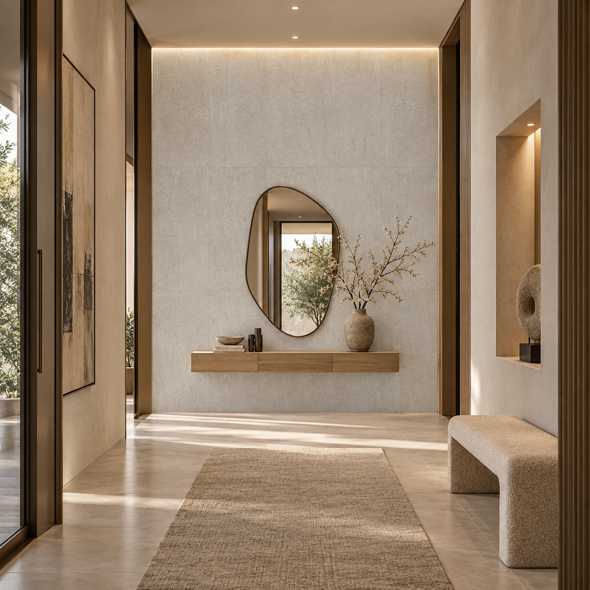 VOX Wall SPC Mineral light grey embossed matt 21 5/8" x 43 5/16" - Doors and Beyond