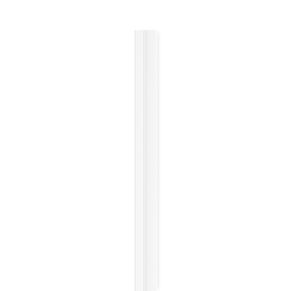 VOX L-Trim Linerio S-Line White 104 5/16" x 1 1/8" x 1/2" - Doors and Beyond