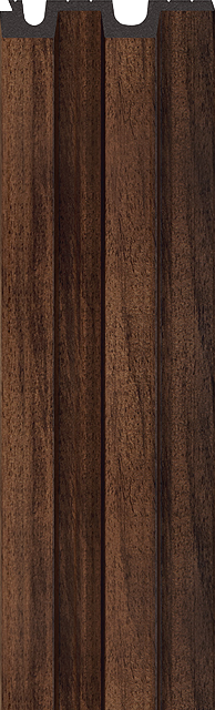 VOX Linerio L-Line Chocolate Slat Panel 104 5/16" x 4 13/16" x 13/16" - Doors and Beyond