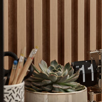 VOX Linerio L-Line Natural Slat Panel 104 5/16" x 4 13/16" x 13/16" - Doors and Beyond