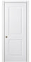 Nova 2 Panel Soft White Laminated Modern Pocket Door