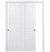 Nova 5 Panel Soft White Laminated Modern Bypass Door