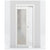 Nova 1-Lite Braga Bianco Matrix Laminated Modern Pocket Door - Doors and Beyond