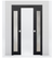 Nova 1-Lite Braga Blu Matrix Laminated Modern Double Pocket Door - Doors and Beyond