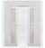 Nova 1-Lite Braga Crema Matrix Laminated Modern Double Pocket Door - Doors and Beyond